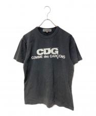 CDG (シーディージー) ロゴプロントTee ブラック サイズ:M