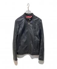COACH (コーチ) ラムレザージャケット ブラック サイズ:S