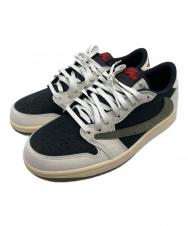 NIKE (ナイキ) Travis Scott (トラヴィススコット) WMNS Air Jordan 1 Low OG "Medium Olive" オリーブ×ブラック サイズ:26.5cm