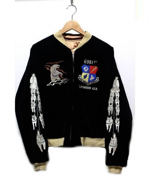 中古 古着通販 東洋エンタープライズ トウヨウエンタープライズ 白熊刺繍スタジャン ブラック サイズ ｍ ブランド 古着通販 トレファク公式 Trefac Fashion