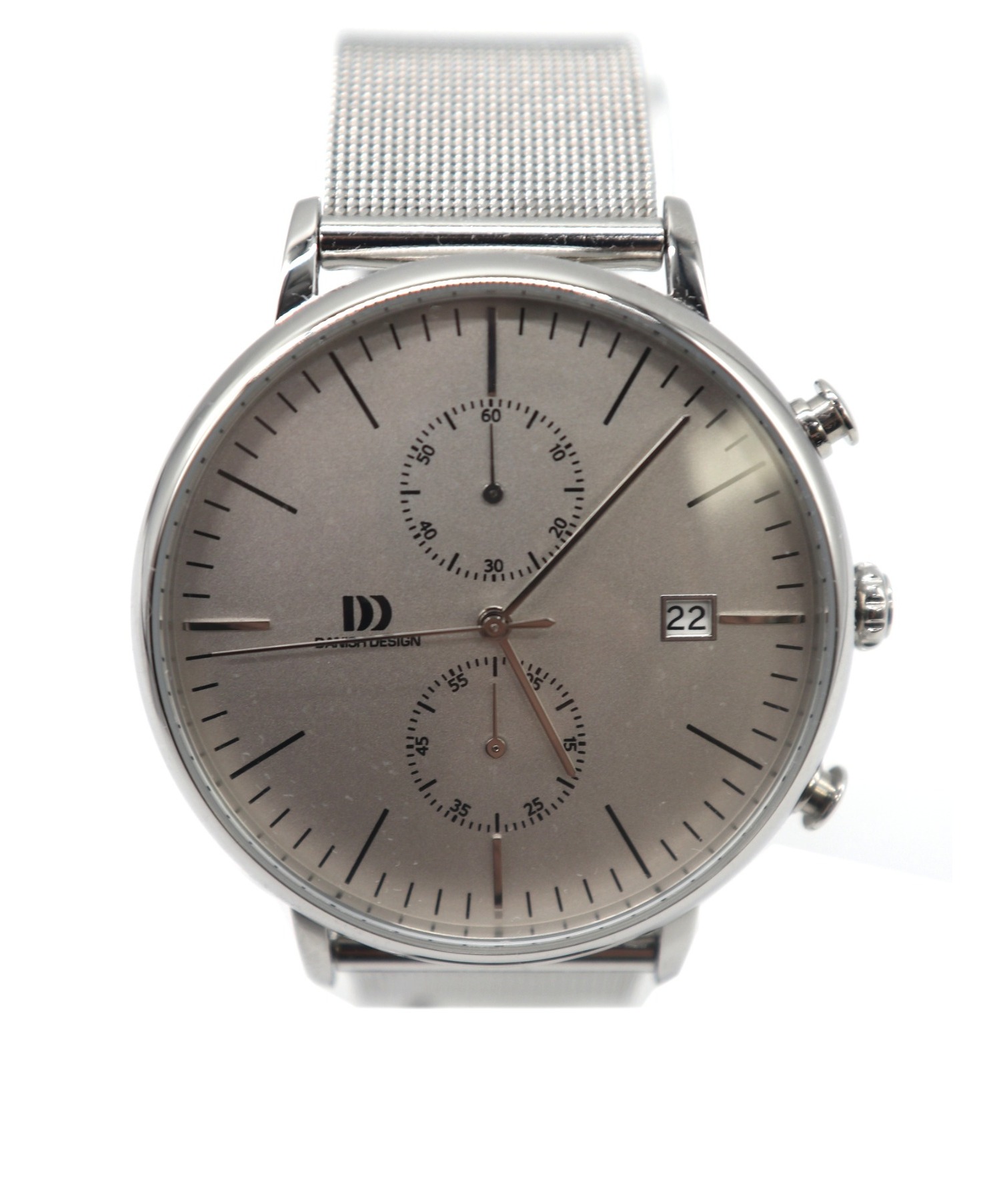 中古 古着通販 Danish Design ダニッシュデザイン クロノグラフ シルバー Iq62q975 ブランド 古着通販 トレファク公式 Trefac Fashion