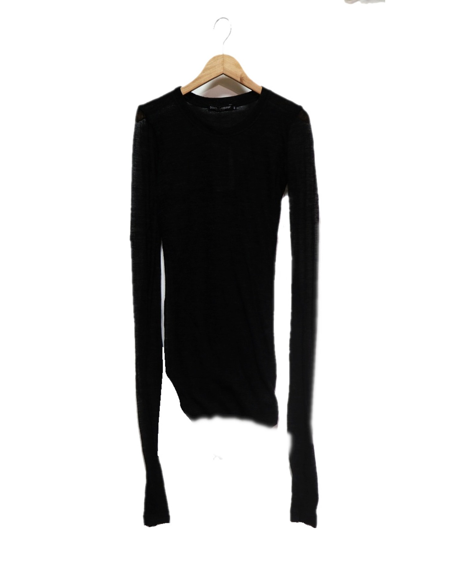 中古 古着通販 Dolce Gabbana ドルチェアンドガッバーナ クルーネックニット ブラック サイズ 44 定価 56 000 税 ブランド 古着通販 トレファク公式 Trefac Fashion
