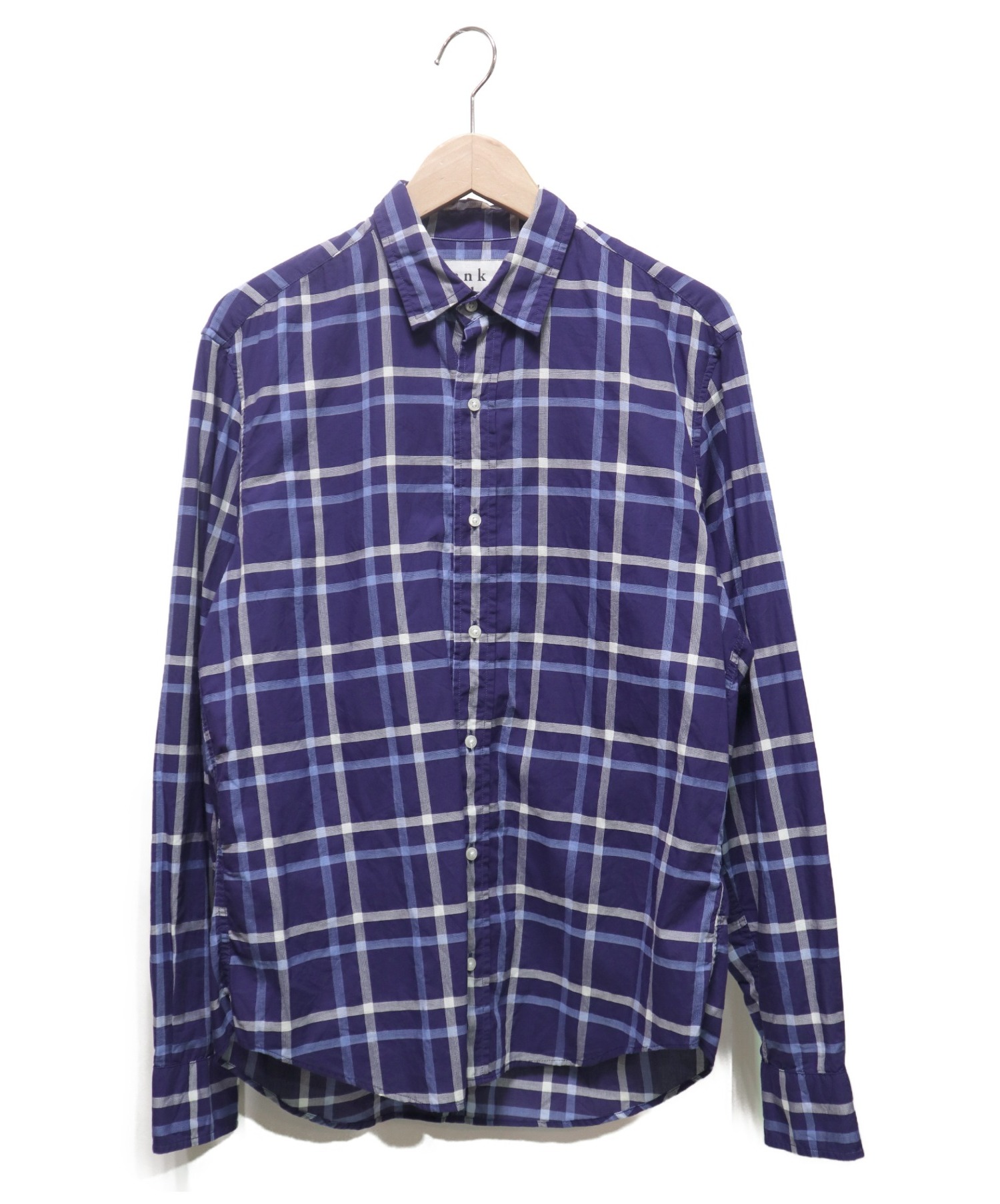 中古 古着通販 Frank Eileen フランクアンドアイリーン Paulチェックシャツ ブルー サイズ S ブランド 古着通販 トレファク公式 Trefac Fashion
