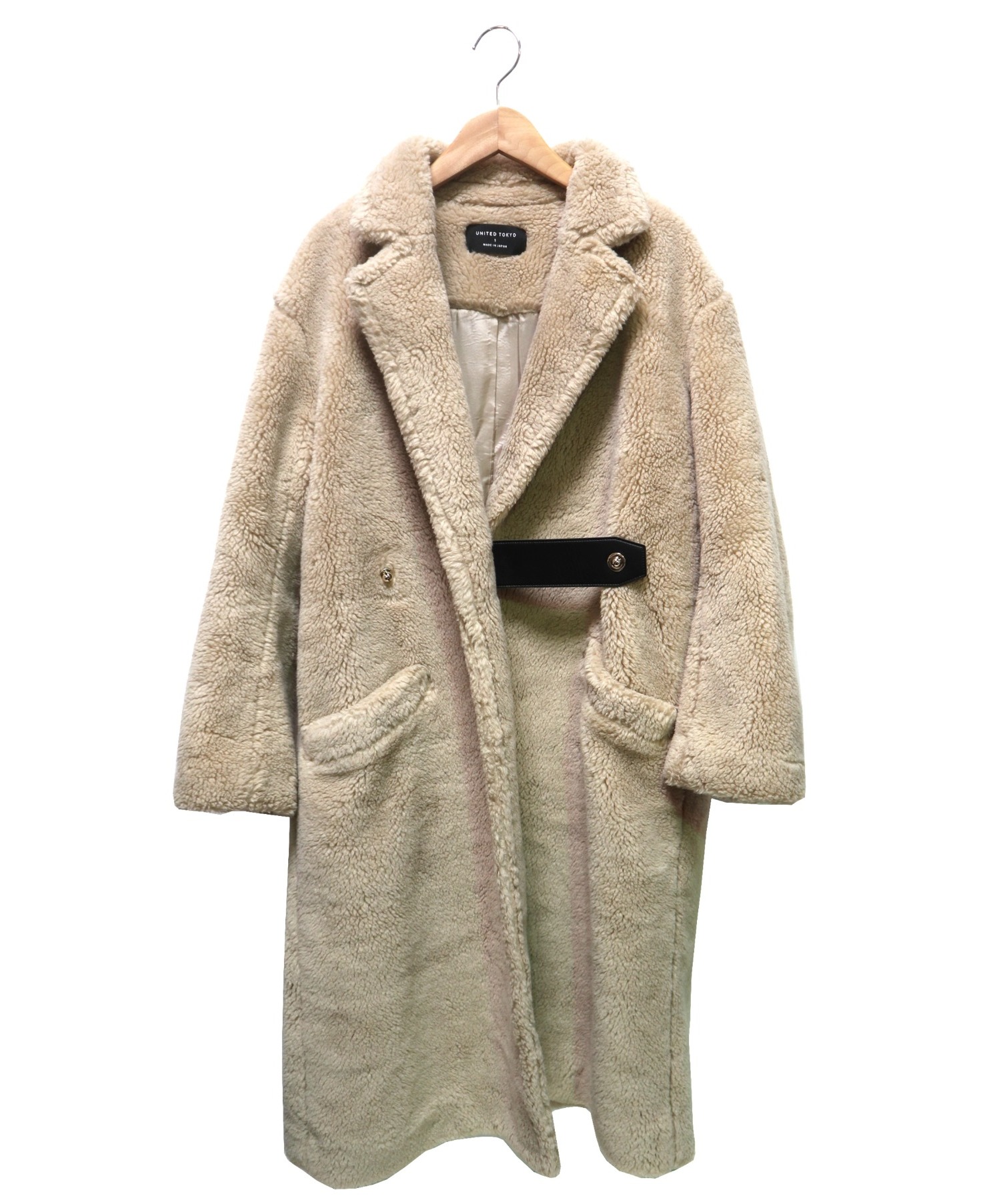 中古 古着通販 United Tokyo ユナイテッドトウキョウ ボアテーラードコート ベージュ サイズ 1 ブランド 古着通販 トレファク公式 Trefac Fashion