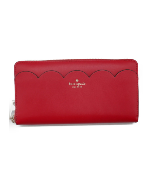中古 古着通販 Kate Spade ケイトスペード ラウンドジップウォレット レッド Magnolia Street Large Continental Wallet ブランド 古着通販 トレファク公式 Trefac Fashion