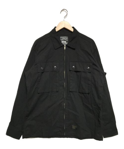 FTC（エフティーシー）FTC (エフティーシー) ジップアップBDUシャツ ブラック サイズ:Lの古着・服飾アイテム