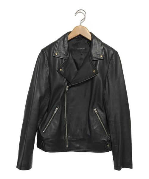 SIMPLICITE（シンプリシテ）SIMPLICITE (シンプリシテ) レザージャケット ブラック サイズ:Mの古着・服飾アイテム