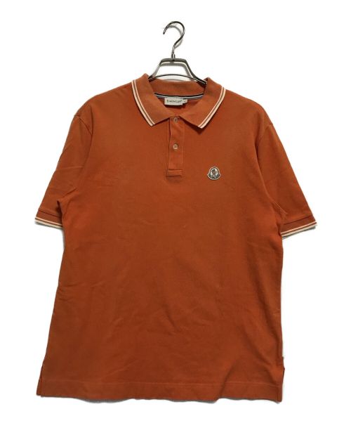 MONCLER（モンクレール）MONCLER (モンクレール) ポロシャツ オレンジ サイズ:Lの古着・服飾アイテム