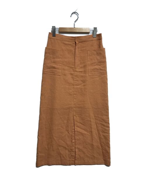 SLOBE IENA（スローブ イエナ）SLOBE IENA (スローブ イエナ) リネンタイトスカート オレンジ サイズ:38の古着・服飾アイテム