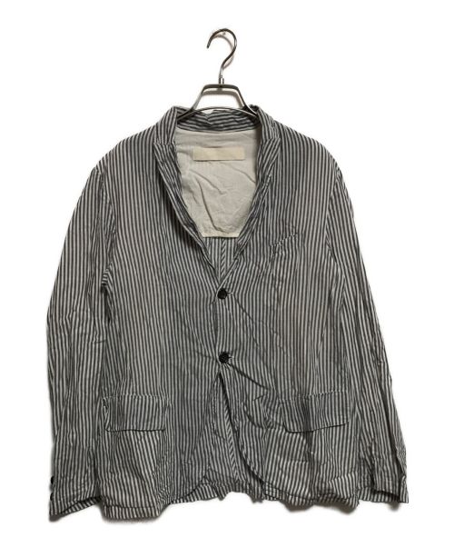 Vas-y Lentement（ヴァジー ラントマン）Vas-y Lentement (ヴァジー ラントマン) テーラードジャケット ホワイト×グレー サイズ:Mの古着・服飾アイテム