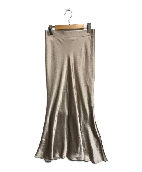 Noble（ノーブル）Noble (ノーブル) サテンハイウエストマーメイドスカート シャンパンゴールド サイズ:下記参照の古着・服飾アイテム