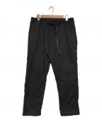 WHITE MOUNTAINEERING×GRAMICCIホワイトマウンテ二アニング×グラミチ）の古着「STRETCHED TWILL TAPERED PANTS」｜ブラック