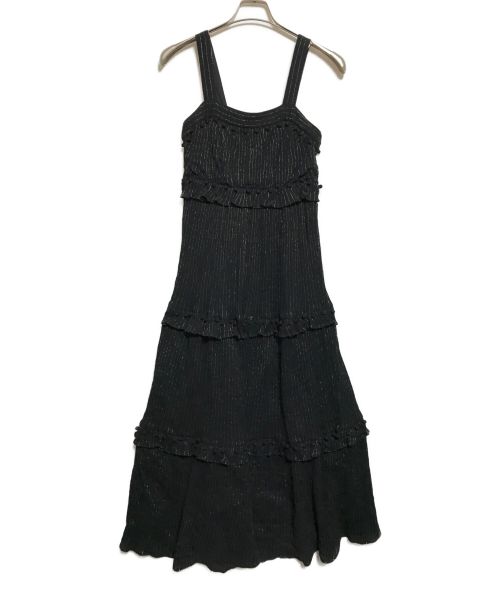 Kate Spade（ケイトスペード）Kate Spade (ケイトスペード) ノースリーブワンピース ブラック サイズ:SIZE0の古着・服飾アイテム