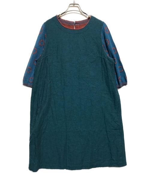 M.&KYOKO（エムアンドキョウコ）M.&KYOKO (エムアンドキョウコ) カットソーワンピース グリーン サイズ:2(下記参照) 未使用品の古着・服飾アイテム