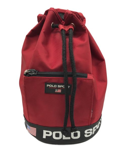 POLO SPORT（ポロスポーツ）POLO SPORT (ポロスポーツ) 巾着バッグ レッドの古着・服飾アイテム