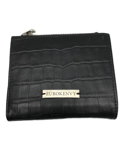 EUROKENVY（ユーロケンビー）EUROKENVY (ユーロケンビー) Compact square wallet ブラックの古着・服飾アイテム