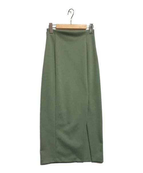 BLENHEIM（ブレンヘイム）BLENHEIM (ブレンヘイム) サイドベンツタイトロングスカート グリーン サイズ:XSの古着・服飾アイテム