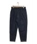 MR.OLIVE（ミスターオリーブ）の古着「BELTED WIDE TAPERED PANTS」｜ブルー