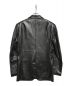 Jean Paul Gaultier homme (ジャンポールゴルチェオム) レザーテーラードジャケット ブラック サイズ:SIZE48：25800円
