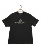 BALENCIAGAバレンシアガ）の古着「ロゴカットソー」｜ブラック