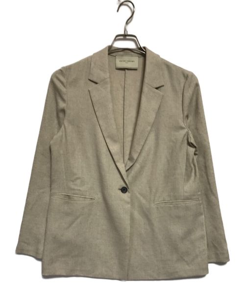 UNITED ARROWS（ユナイテッドアローズ）UNITED ARROWS (ユナイテッドアローズ) テーラードジャケット ベージュ サイズ:SIZE40の古着・服飾アイテム
