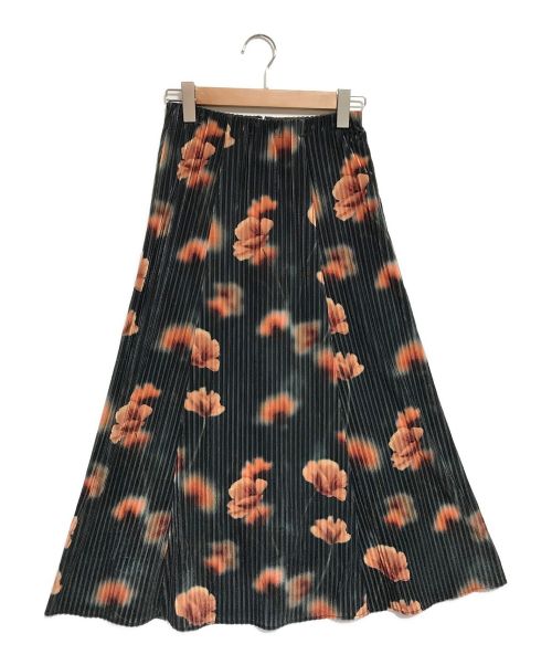Ameri（アメリ）Ameri (アメリ) プリーツスカート グリーン×オレンジ サイズ:Sの古着・服飾アイテム