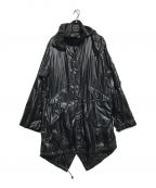 Yohji Yamamoto pour hommeヨウジヤマモト プールオム）の古着「キルティングデザインフーデッドコート」｜ブラック