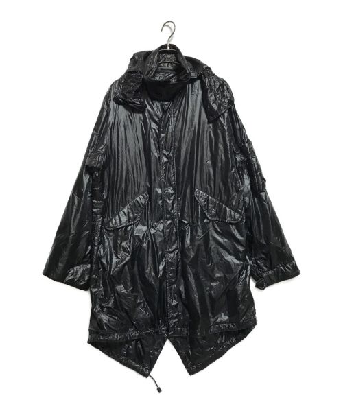 Yohji Yamamoto pour homme（ヨウジヤマモト プールオム）Yohji Yamamoto pour homme (ヨウジヤマモト プールオム) キルティングデザインフーデッドコート ブラック サイズ:SIZE1の古着・服飾アイテム