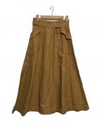 45Rフォーティーファイブアール）の古着「リネンダックのスカート」｜ベージュ