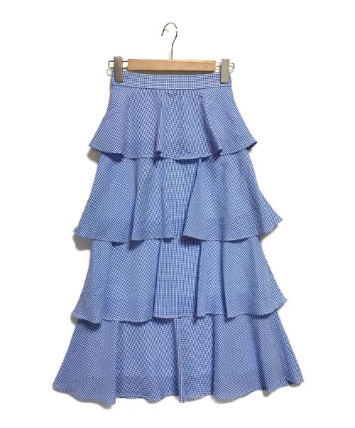 furfur（ファーファー）furfur (ファーファー) 上國料萌衣ティアードスカート ブルー サイズ:FREEの古着・服飾アイテム