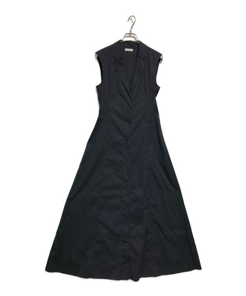 DES PRES（デ プレ）DES PRES (デ プレ) コットンストレッチブロードラペルカラーワンピース ブラック サイズ:FREEの古着・服飾アイテム