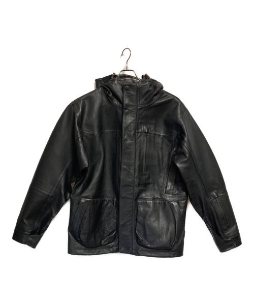 Analog（アナログ）Analog (アナログ) GORE-TEXレザージャケット ブラック サイズ:Mの古着・服飾アイテム