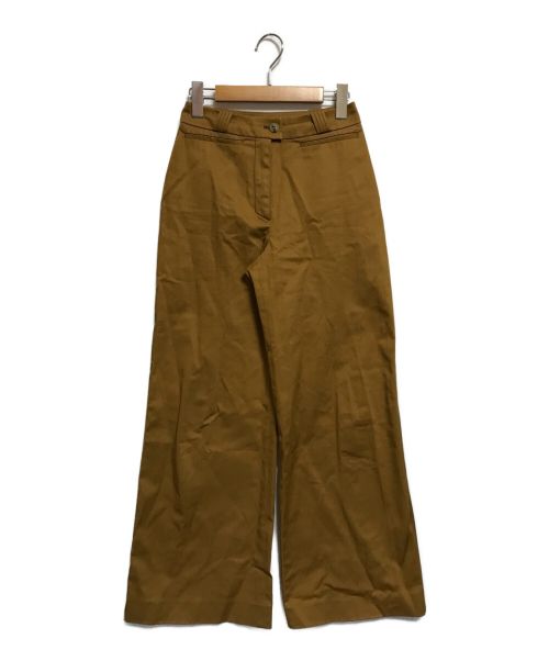 Acne studios（アクネ ストゥディオス）Acne studios (アクネストゥディオス) Tiffan wide-leg cotton-blend trousers ベージュ サイズ:SIZE34の古着・服飾アイテム