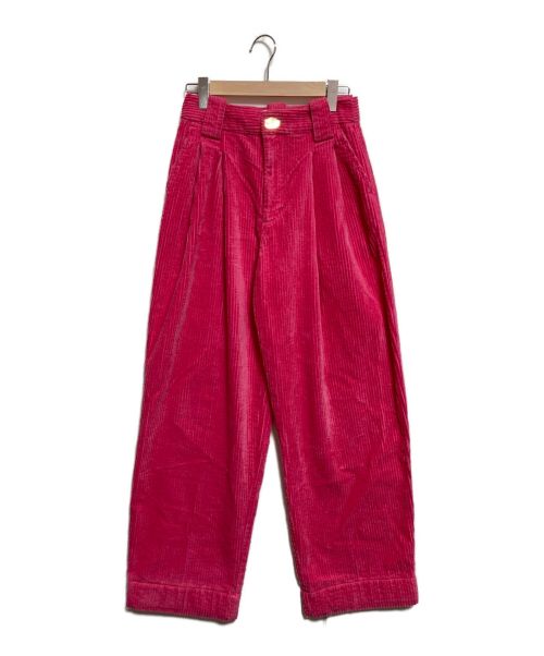 GANNI（ガニー）GANNI (ガニー) コーデュロイパンツ ピンク サイズ:34の古着・服飾アイテム