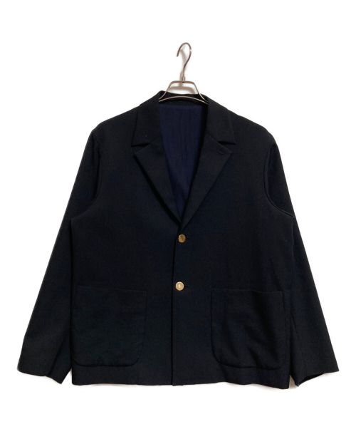 URU（ウル）URU (ウル) WOOL SERGE / 2 BUTTON JACKET ブラック サイズ:1（下記参照）の古着・服飾アイテム