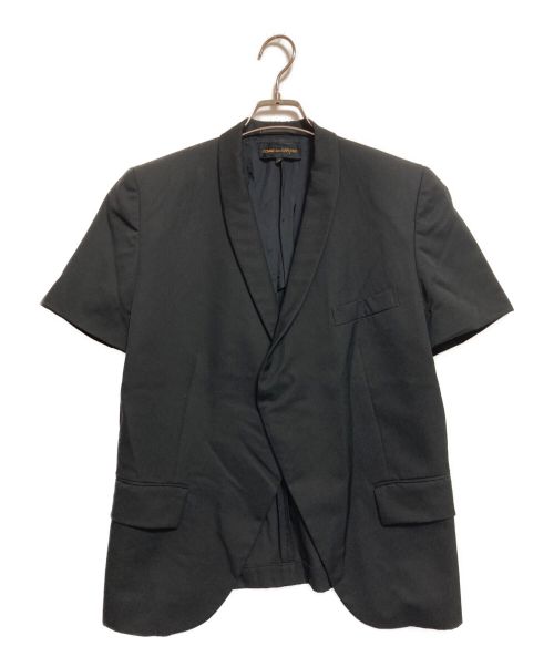 COMME des GARCONS（コムデギャルソン）COMME des GARCONS (コムデギャルソン) ショートスリーブデザインジャケット ブラック サイズ:Sの古着・服飾アイテム