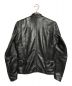 VANSON (バンソン) シングルライダースジャケット ブラック サイズ:36（下記参照）：16800円