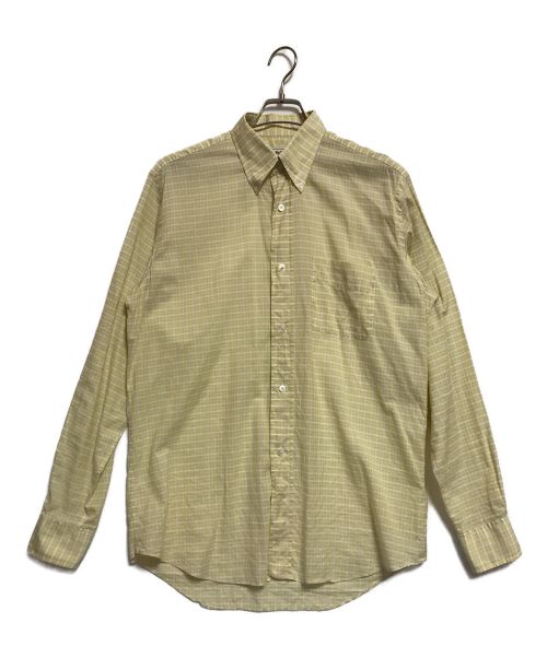 HERMES（エルメス）HERMES (エルメス) チェックシャツ イエロー サイズ:SIZE39の古着・服飾アイテム