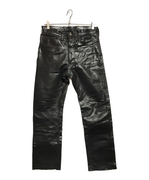 Buco（ブコ）Buco (ブコ) ホースレザーパンツ ブラック サイズ:SIZE 31の古着・服飾アイテム