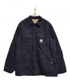 CarHarttカーハート）の古着「Flame Resistant Duck Traditional Lined Coat」｜ネイビー