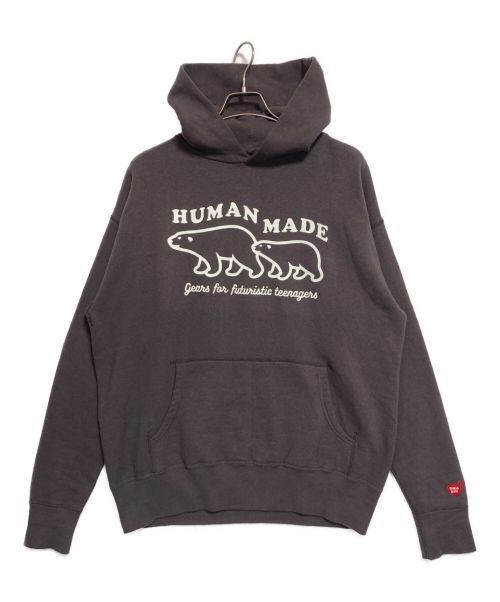 HUMAN MADE（ヒューマンメイド）HUMAN MADE (ヒューマンメイド) TSURIAMI HOODIE ブラウン サイズ:XLの古着・服飾アイテム