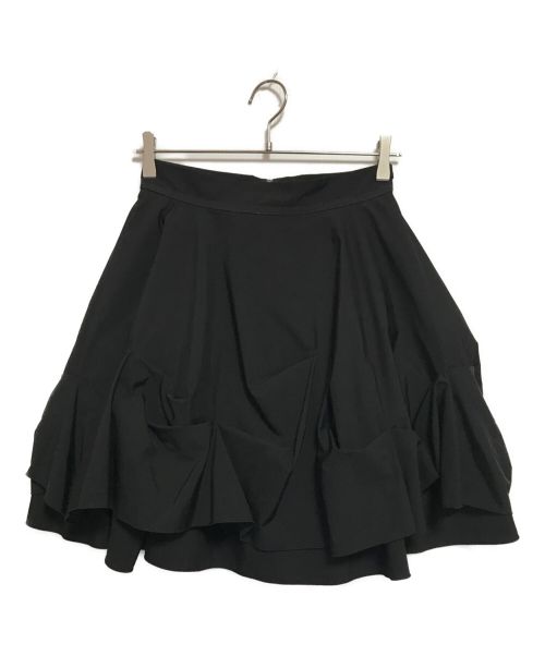 FOXEY NEWYORK（フォクシーニューヨーク）FOXEY NEWYORK (フォクシーニューヨーク) デザインスカート ブラック サイズ:SIZE40の古着・服飾アイテム