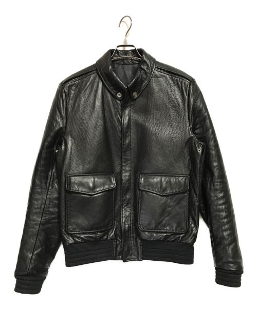 BALENCIAGA（バレンシアガ）BALENCIAGA (バレンシアガ) ゴートレザージャケット ブラック サイズ:SIZE 50の古着・服飾アイテム