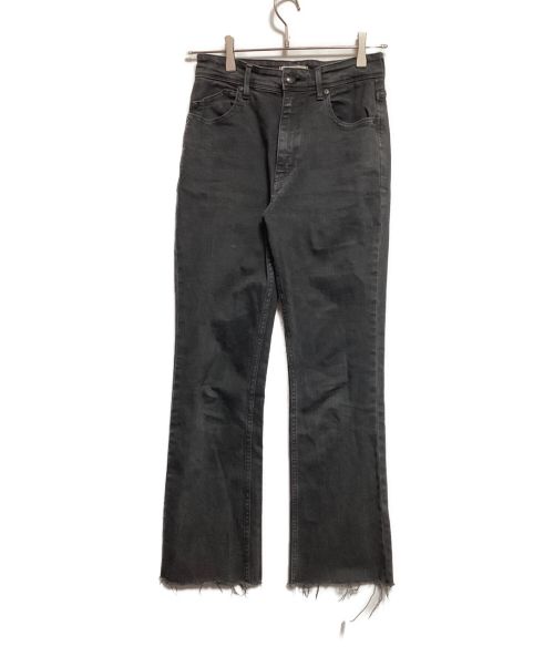 YANUK（ヤヌーク）YANUK (ヤヌーク) デニムパンツ ブラック サイズ:SIZE 24の古着・服飾アイテム