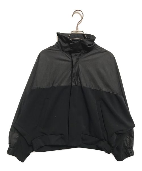 MIDIUMISOLID（ミディウミソリッド）MIDIUMISOLID (ミディウミソリッド) ドルマンクロップドジャケット ブラック サイズ:下記参照の古着・服飾アイテム