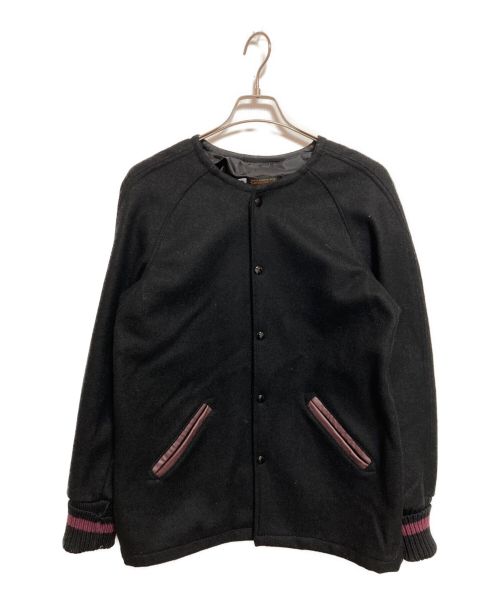 skookum（スクーカム）SKOOKUM (スクーカム) ノーカラージャケット ブラック サイズ:36(下記参照)の古着・服飾アイテム