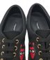 中古・古着 DOLCE & GABBANA (ドルチェ＆ガッバーナ) Low-Top Canvas Sneaker ROMA with Leather Embroidery Black ブラック サイズ:SIZE8：12800円