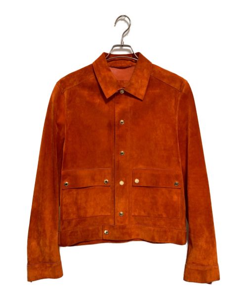 GUCCI（グッチ）GUCCI (グッチ) スウェードジャケット オレンジ サイズ:SIZE 46の古着・服飾アイテム