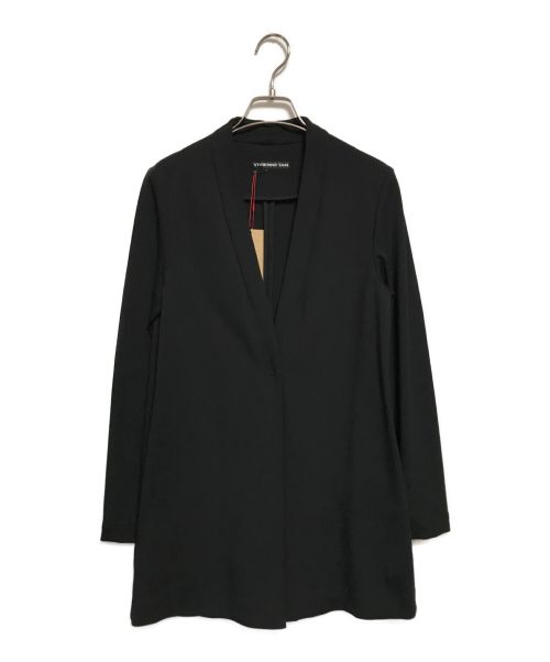 VIVIENNE TAM（ヴィヴィアンタム）VIVIENNE TAM (ヴィヴィアンタム) ノーカラージャケット ブラック サイズ:SIZE38の古着・服飾アイテム