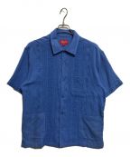 ）の古着「Embroidered S/S Shirt」｜ブルー